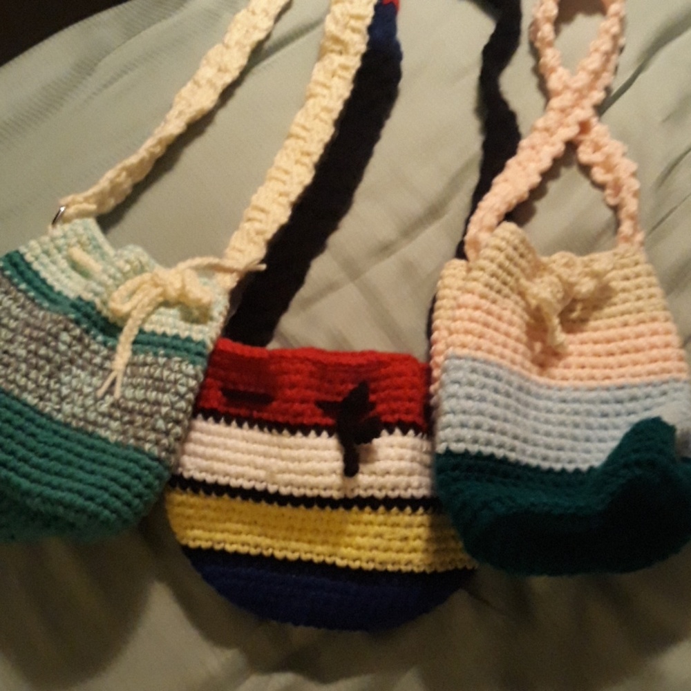 Crochet purses